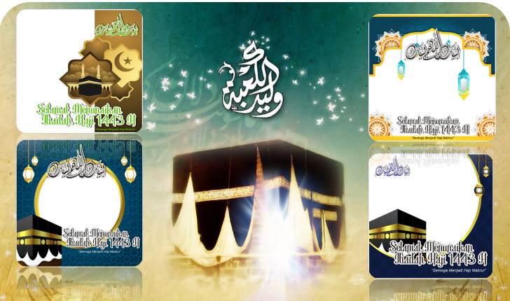 Bingkai Foto Ucapan Selamat Menunaikan Ibadah Haji Tahun 2022